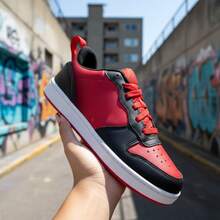 Men's Comfortable Sneakers For Everyday Wear And Urban Style - Red - View 4