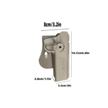 PP Material Outdoor Tactical Handgun Holster, Waist Quick Draw Holster Suitable For 1911 - Multicolor - View 4