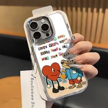Confesión del collage del corazón de rana Dise?o de impresión,Protector Transparente de Alta Calidad para Celular - Funda Anti-Caídas de TPU para Multi-Modelos (OPPO, Redmi, , ) - Ideal para San Valentín y Halloween - transparente - Ver 3
