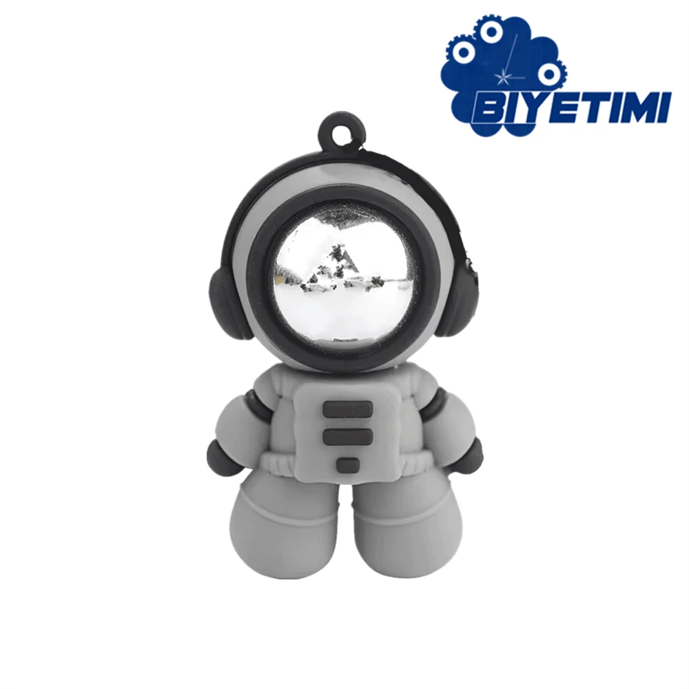 Biyetimi 32GB 巧克力外观U盘，64GB/128GB 卡通企鹅U盘，8GB 创意U盘，结婚礼物 - 灰色 - 查看 1