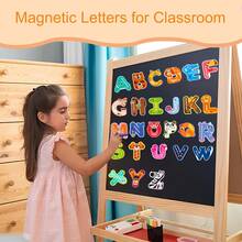 Letras magnéticas, pegatinas de animales y números, herramienta educativa de aprendizaje del alfabeto y números en inglés para niños de 3 a 6 años, juego de rompecabezas magnético de animales y juguetes de reconocimiento de palabras, regalos para niños - letras minúsculas - Ver 2