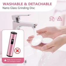 360°电动磨脚器，强力电动去茧器，男女通用足部护理工具，去除死皮和老茧 - 彩色 - 查看 7