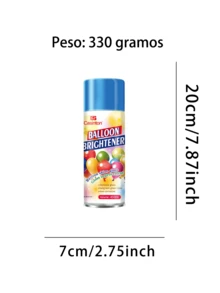 Abrillantador de globos de látex 450ml, spray de brillo instantáneo para globos, spray para dar brillo a los globos para decoración de fiesta - transparente - Ver 8