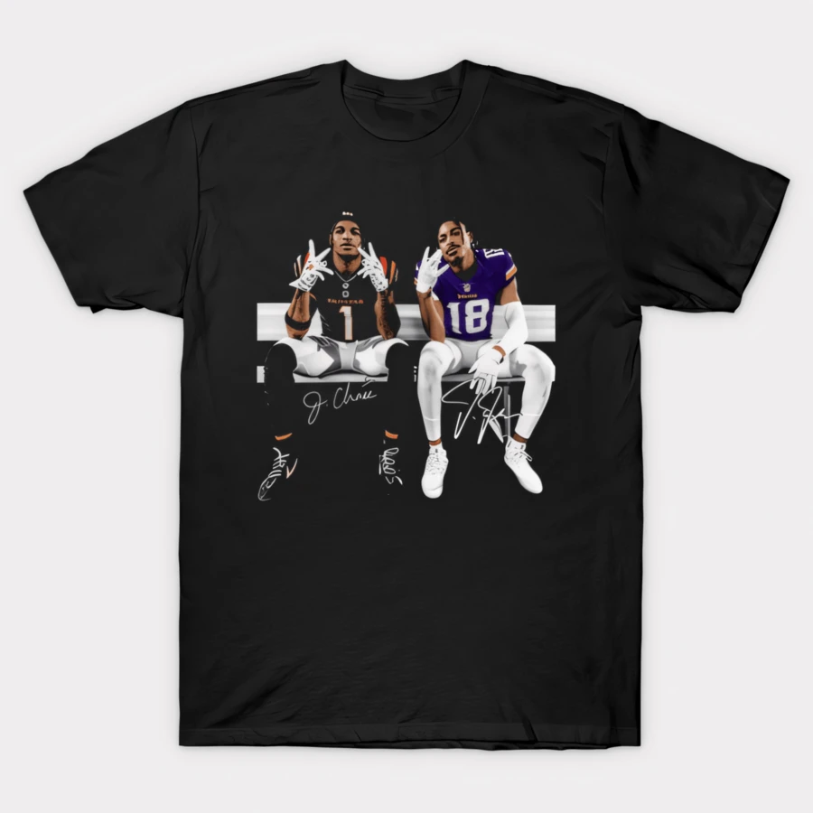 Justin Jefferson & Ja'marr Chase T-Shirt - Negro - Ver 1