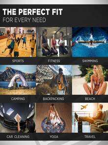 Juego de toallas de microfibra de secado rápido de tres piezas, toallas deportivas, adecuadas para la decoración del gimnasio y del baño de verano. - Rojo violeta - Ver 4