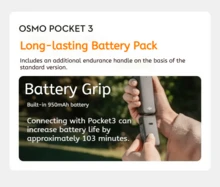 DJI Pocket 3 Phiên bản Du lịch Siêu nhẹ Hoàn toàn Mới | Camera Gimbal Bỏ túi | Ổn định hình ảnh 4K Ultra HD | Quay phim theo dõi thông minh | Thiết bị ghi hình du lịch | Thiết kế nhỏ gọn, di động | Hợp tác với các công ty bảo hiểm du lịch toàn cầu | Được các blogger du lịch khuyên dùng | Camera Gimbal cầm tay 1 inch | Quay phim theo dõi AI | Quay phim tua nhanh | Hỗ trợ phát trực tiếp | Ghi hình thể thao ngoài trời | Tạo Vlog du lịch | Áp dụng cho nhiều tình huống | Chức năng toàn diện & Ngoại hình tuyệt vời - Máy ảnh + Vỏ bảo vệ + Dây đeo cổ tay + Bộ sạc + Tay cầm có ren - Xem 9