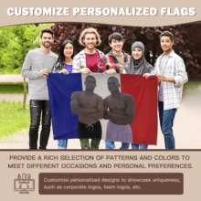 Football Star Kylian French Mbappe Flag Wall Hanging Banner USA Flag 3X5 Ft Funny Banner Polyester With Brass Grommets,Funny Flag Decorations,Flag For Room, Dorm, Outdoor - Pink - View 5