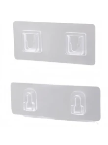 Plastic Power Strip Holder With Self-Adhesive Detachable Router Bracket, Suitable For Men And Women, No Drilling Outlet Organizer Rack, Applicable For Home And Office, Invisible Hanging Bracket, Suitable For Bedding, Bedside, Bed Frame, Room Essentials - Power Strip Fixing - View 8