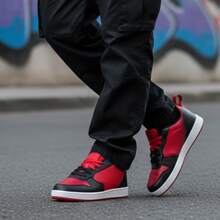 Men's Comfortable Sneakers For Everyday Wear And Urban Style - Red - View 9
