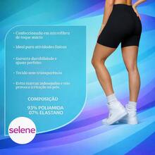 SELENE Bermuda Shorts Seamless Selene Ribbed Sport Women's Gym Fitness Basic Original - Màu Hồng baby - Xem 3