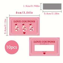 10pcs Scratch Cards, Creative DIY Gift Cards, Party Games, Holiday Supplies, Gift Vouchers, Love Coupons, Mother's Day Cards, Birthday Cards - Multicolor - View 11