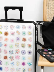 50pcs Fireworks Stickers For Diary Case Laptop Storage Cabinet Scrapbook Room Desktop Decor DIY Clear Stickers - Fireworks - View 4