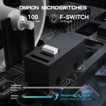 ATTACK SHARK R5 Ultra 39g 超轻游戏鼠标 | PAW3950 MAX 42000 DPI 8K 轮询率 | 三模式 AI 云驱动脚垫 - 彩色 - 查看 5