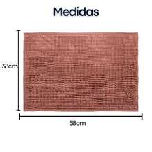 Non-Slip Bathroom Mat With Polka Dots, 40 X 60 Cm, Super Absorbent, Soft, Noodle Pattern, Various Colors - Terracotta - View 3