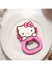 Sanrio 1/3 PiecesHello Kitty Magnetic Bottle Opener, Convenient And Compact, Is An Ideal Choice For Home And Bar Tools, Suitable For Birthdays, Party Gifts, Valentine's Day, Weddings, Travel Accessories, Bars, Parties, Dances, Holiday Parties - Multicolor - View 3