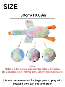 1pc Soft Plush Little Duck Doll, White/Gray/Brown, Suitable For Cats & To Play, Helps Small & Medium Pets Relieve Energy, Not Recommended For Large Pets (May Be Chewed) - Multicolor - View 6