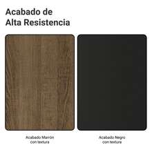 Ropero Madesa Dalas Plus 2 Puertas Corredizas 4 Cajones Color Marrón y Negro - Marrón y Negro - Ver 9