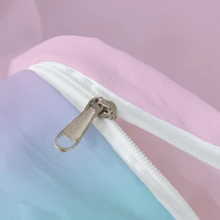 2/3 Piezas Juego de Ropa de Cama de Color Degradado, Tamaños Twin/Full/Queen/King, 1 Edredón con 1/2 Fundas de Almohada, Sin Edredón/Edredón Interior y Sin Relleno, Para Todas las Estaciones, Suave y Duradero, Lavable a Máquina, Decoración de Dormitorio, Regalo para Ocasiones Especiales - Rosa - Ver 8