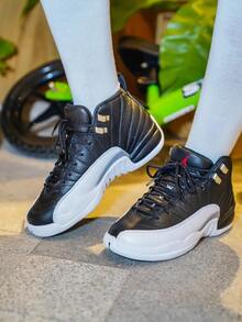 Nike Jordan Air Jordan 12 “French Blue 2.0”舒適百搭 防滑耐磨 高筒 復古籃球鞋 男款 白藍 - 黑與白 - 查看 9