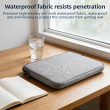 Ant Cloth 2-In-1 Laptop Sleeve & Mouse Pad, Portable Anti-Slip Design Fits 13-15.4 Inch Laptops (Daily Use Must-Have) - Grey - View 7