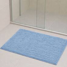 Non-Slip Bath Mat 40 X 60 Super Absorbent Soft Noodle Ball Various Colors - Azul claro - Ver 2