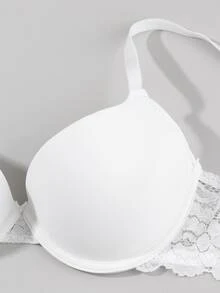 3件套女士舒适内衣套装 - 奢华蕾丝边支撑文胸，柔软透气面料，极其舒适（带薄衬垫，建议选购大一码） - 彩色 - 查看 8
