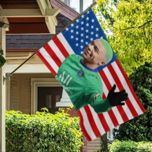 Football Star Kylian French Mbappe Flag Wall Hanging Banner USA Flag 3X5 Ft Funny Banner Polyester With Brass Grommets,Funny Flag Decorations,Flag For Room, Dorm, Outdoor - Pink - View 7