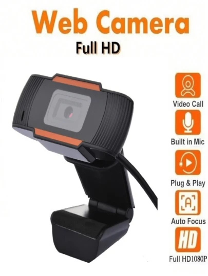 كاميرا ويب USB 2K مع ميكروفون، كاميرا شبكة صغيرة، كاميرا تسجيل فيديو بؤرة تلقائية للكمبيوتر المحمول