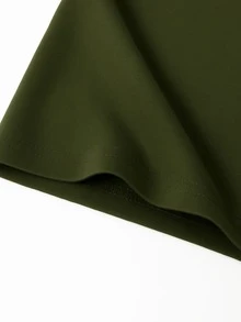 Camiseta Masculina e Feminina Blusa 30.1 Gola Redonda Manga Curta - Verde Militar - Visão 3