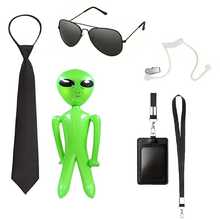 6pcs Fashion Creative MIB Agent Costume Accessories, Secret Service Costume Set Suitable For Men & Women Cosplay - Black - View 5