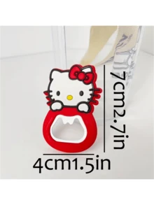 Sanrio 1/3 PiecesHello Kitty Magnetic Bottle Opener, Convenient And Compact, Is An Ideal Choice For Home And Bar Tools, Suitable For Birthdays, Party Gifts, Valentine's Day, Weddings, Travel Accessories, Bars, Parties, Dances, Holiday Parties - Multicolor - View 2