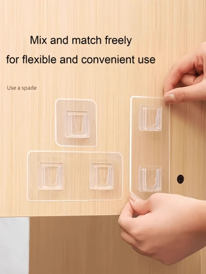 Plastic Power Strip Holder With Self-Adhesive Detachable Router Bracket, Suitable For Men And Women, No Drilling Outlet Organizer Rack, Applicable For Home And Office, Invisible Hanging Bracket, Suitable For Bedding, Bedside, Bed Frame, Room Essentials