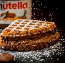 Kinder Nutella - 64 mini tarros de 25gr. Crema de Avellanas y Cacao en Bote de Cristal Mini - 25g - Ver 4