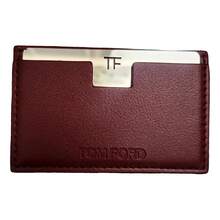 Tom Ford Luxury Slim Card Holder With Built-In Mirror, Unique Design Unisex Card Wallet Gift - Burgundy - View 2