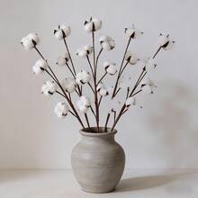 1pc/3pcs/6pcs Artificial Lifelike Cotton Flower, Suitable For DIY Crafts, Vase Filler, Home Decor, Outdoor Events And Photography Props - Easy To Assemble And Reusable - Multicolor - View 9