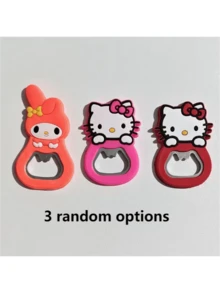 Sanrio 1/3 PiecesHello Kitty Magnetic Bottle Opener, Convenient And Compact, Is An Ideal Choice For Home And Bar Tools, Suitable For Birthdays, Party Gifts, Valentine's Day, Weddings, Travel Accessories, Bars, Parties, Dances, Holiday Parties - Multicolor - View 15