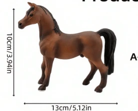 POKOJA LAND 1pc Realistic Miniature Toy Pony And Horse,Wildlife Model Set With Simulated Animals ,Figurines Horse Set With White Horse, Arabian Horse, Jockey And Mare Figurines - For Decoration, Dollhouses, Miniature Toys,And Farm Play (Partially Random) - Multicolor - View 10
