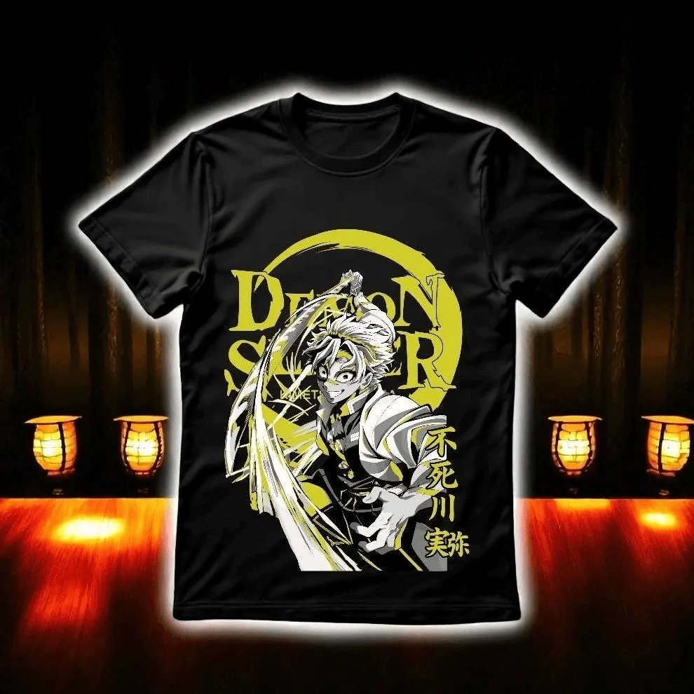 Demon S-Slayer S SHINAZUGAWA Infinity Castle Oversize Tshirt _ Pump Cover (1) - màu đen - Xem 1