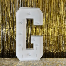 3ft Warm Yellow Lighted Letter Sign, Large Illuminated Marquee Letter Light, Suitable For Graduation, New Year, Christmas Decoration - Yellow - View 23