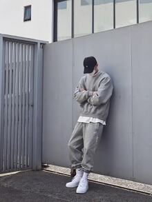 Áo nỉ cổ tròn Nike Club Ft, nam, màu xám. - Xám - Xem 7