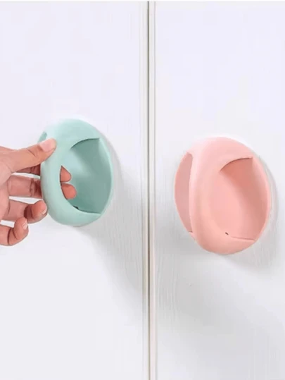 Self-Adhesive Round Door Handle - No Drill Drawer Pull, Cabinet Handle, Suitable For Cabinets, Windows, Drawers, Etc.