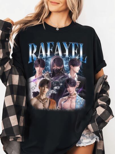 Camiseta de fan de anime Rafayel Love And Deepspace, camiseta casual de manga corta y cuello redondo unisex