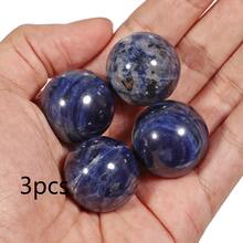 3/6件套波西米亚风弹力手链套装，天然宝石材质——蓝色条纹、白色水晶、白色纹理珠和粉紫色混合宝石珠，女士弹力串珠首饰制作材料 - 彩色 - 查看 12