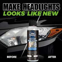 10.14盎司车灯除黄增亮抛光剂 | 汽车大灯氧化和模糊修复套装 - 增亮、提高透明度、防止开裂 - 家用汽车大灯修复和保养套装 - TAE-004 - 查看 8