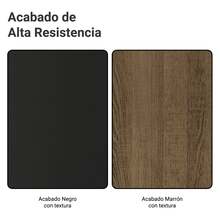 Ropero Madesa Dalas Plus 2 Puertas Corredizas 4 Cajones Color Negro y Marrón - Negro y Marrón - Ver 9