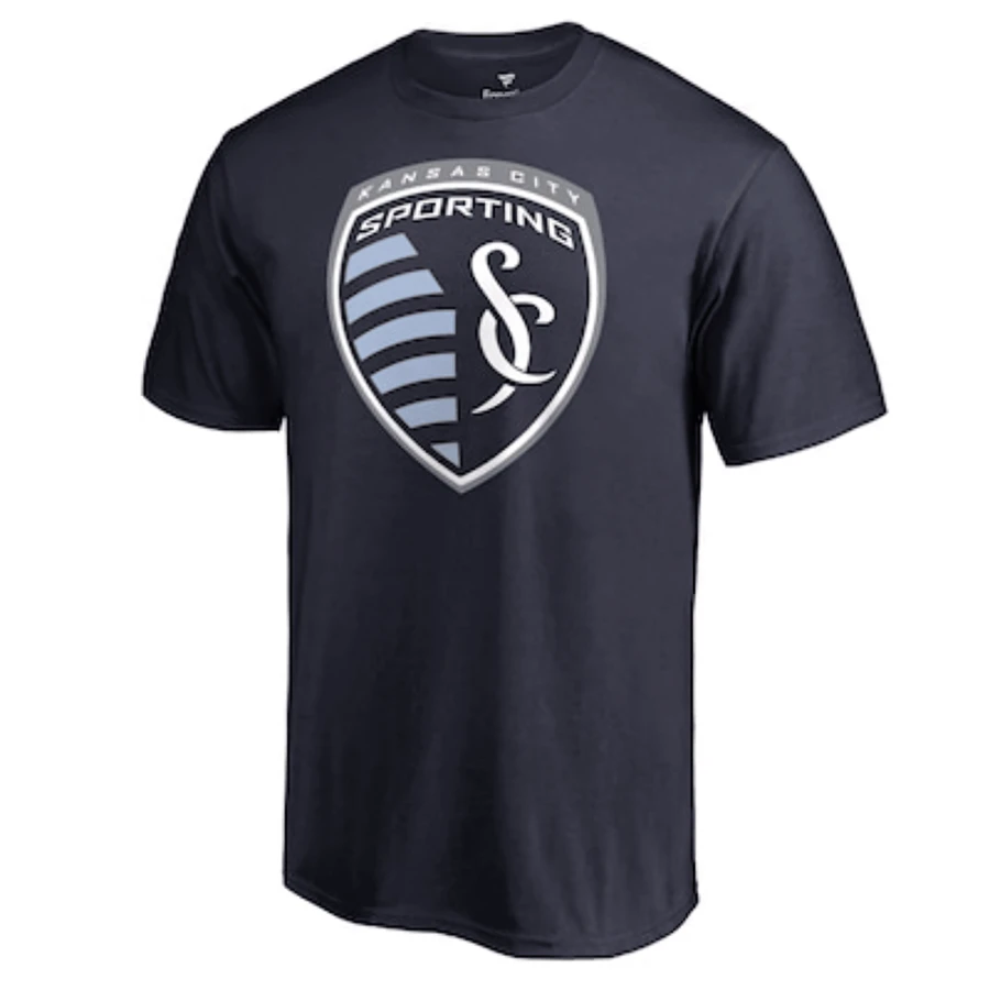 Sporting Kansas City Primary Logo T-Shirt - Navy - Negro - Ver 1