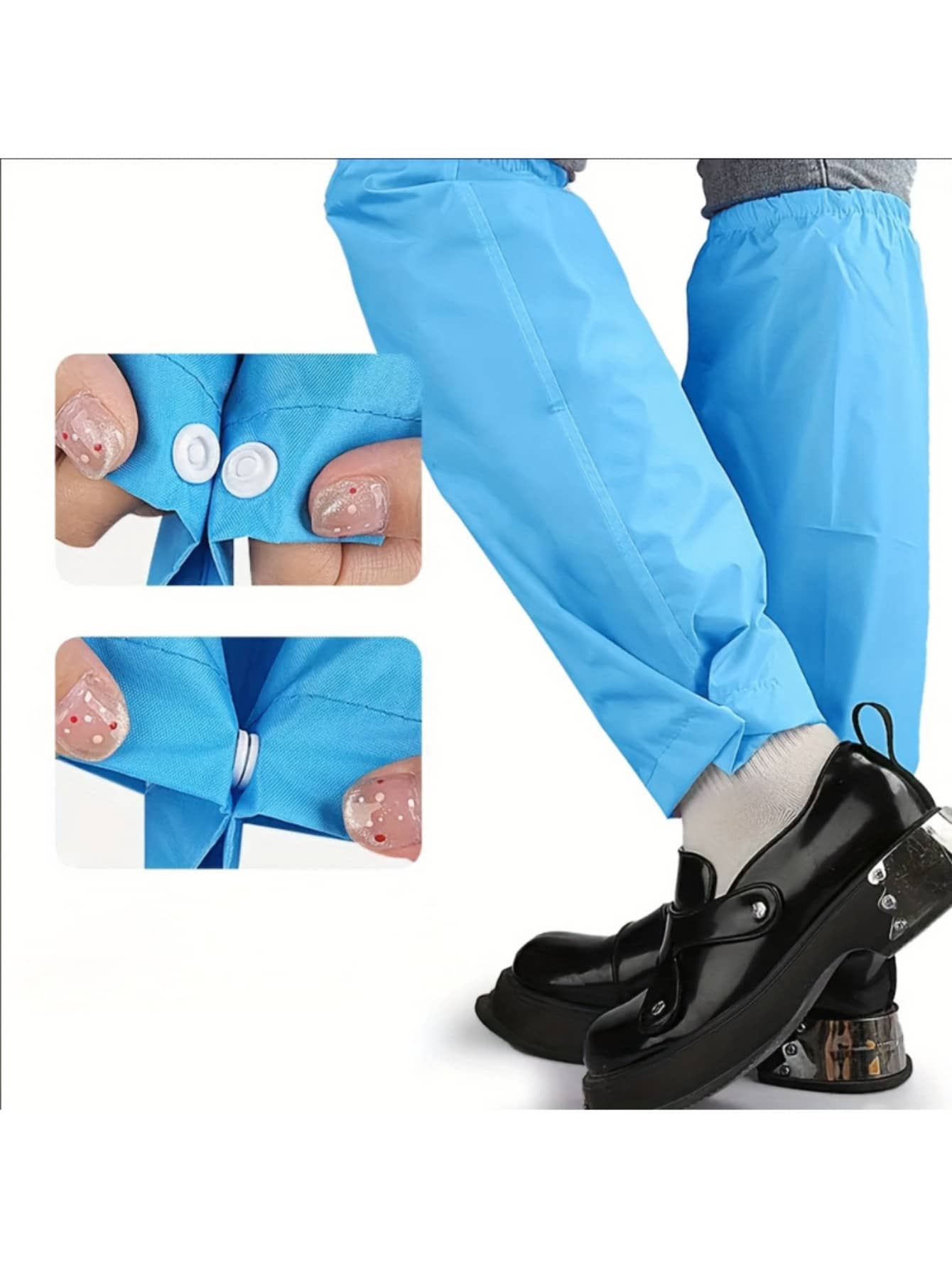 Waterproof, Windproof Unisex Rain Pants, Suitable For Outdoor Sports. Featuring Waterproof, Dirt-Resistant Leg Panels, Ideal For Cycling, Farming, Camping, Hiking And Other Outdoor Activities. - Multicolor - View 8