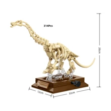 347片恐龙世纪主题积木：DIY 3D拼装玩具。高度逼真，精心打造的恐龙造型，包括三角龙、腕龙、霸王龙和棘龙。恐龙模型收藏家的绝佳之选。有助于提升反应能力，激发想象力。是家居装饰、办公摆件、生日礼物和节日纪念品的理想之选。 - 彩色 - 查看 16