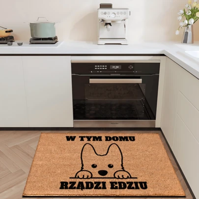1pc Cute Pet Pattern Printed Rug, Faux Wool Mat - Highly Absorbent, Easy To Clean, Suitable For Home Decor, Farmhouse, Entryway, Indoor, Room, Kitchen, Dining Room, Small Office/Home Office, Sink, Laundry Room, Doormat, Kitchen Mat, Anti-Slip Mat