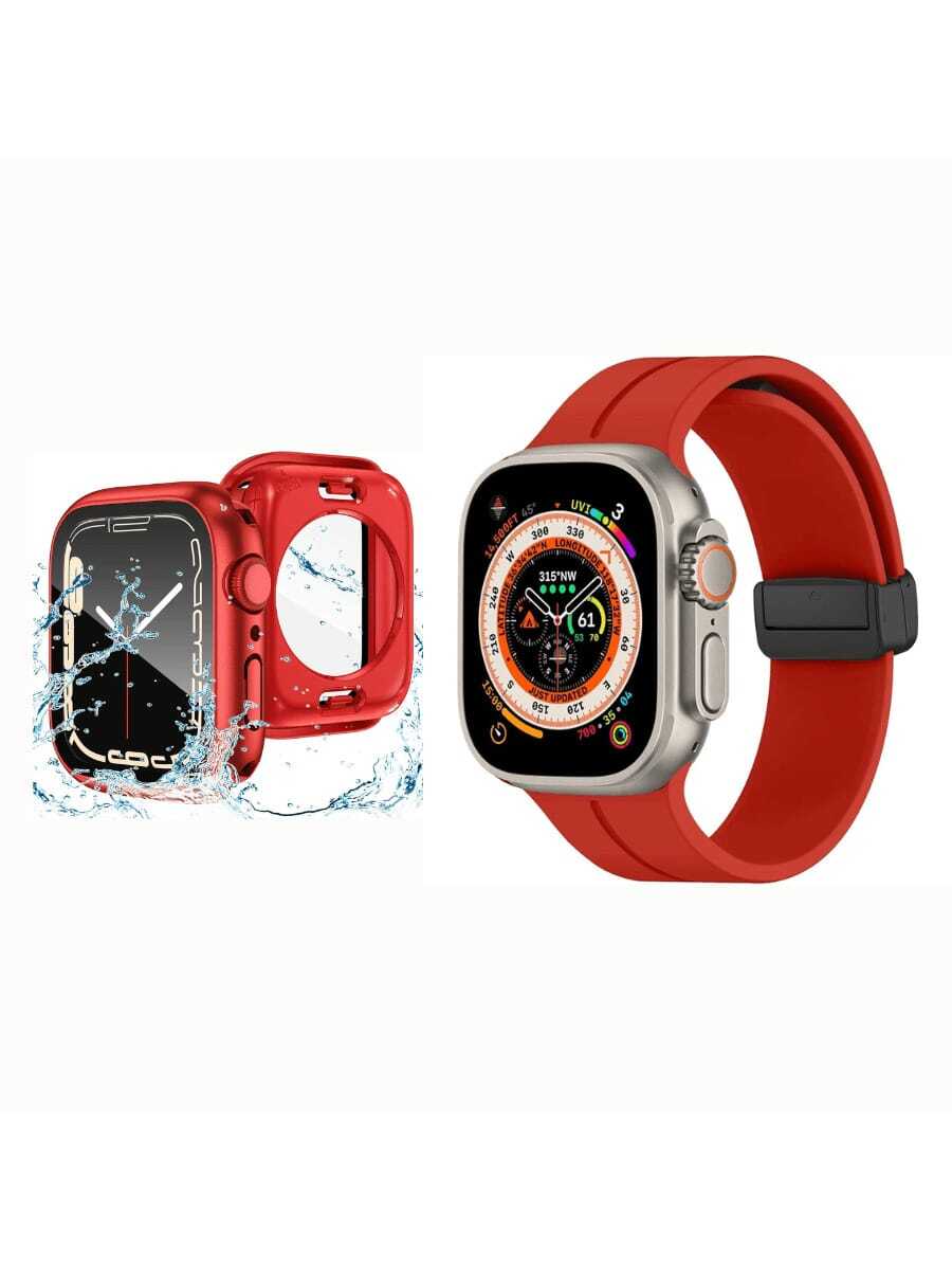 SMART WATCH MX Smartwatch Band - Red - View 1